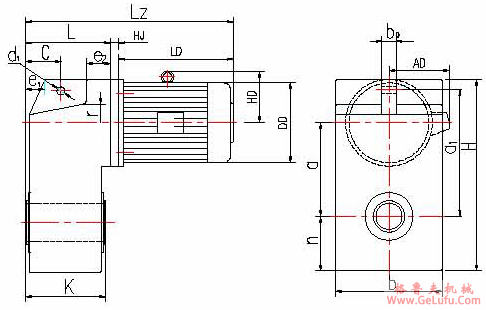 QSC系列“三合一”减速机外型及联接尺寸(图2)