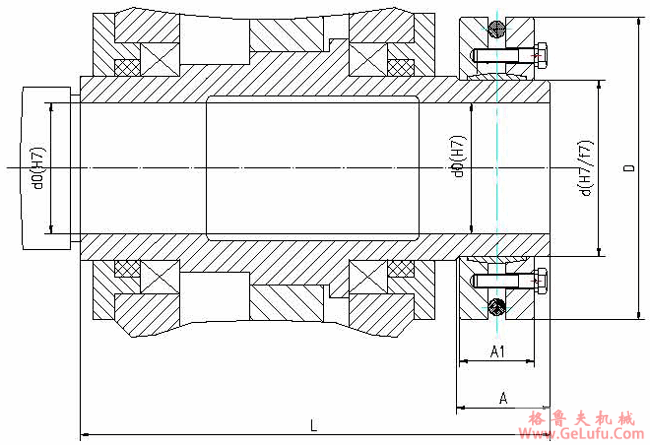 QSC型减速机输出轴的联接型式与尺寸(图4)