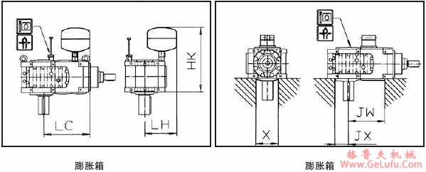 MC系列硬齿面中型齿轮减速机安装尺寸(2级锥齿轮斜齿轮减速机垂直安装)(图3)
