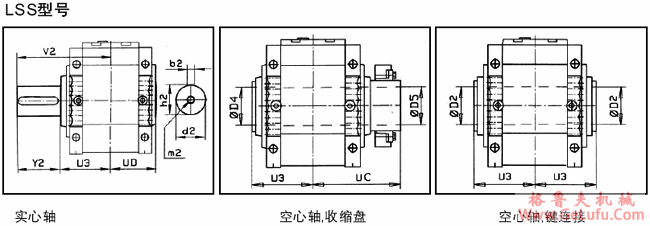 MC系列硬齿面中型齿轮减速机安装尺寸(3级锥齿轮斜齿轮减速机竖立安装)(图4)