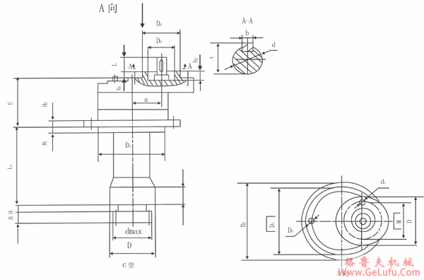 XX型回转行星齿轮减速机外形尺寸(图3)