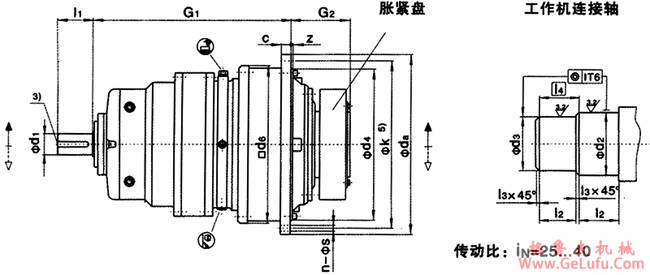 JP系列行星齿轮减速机安装尺寸(型号:JP2NAZ 规格:9…36)(图2) JP系列行星齿轮减速机安装尺寸(型号:JP2NAZ 规格:9…36)(图2)