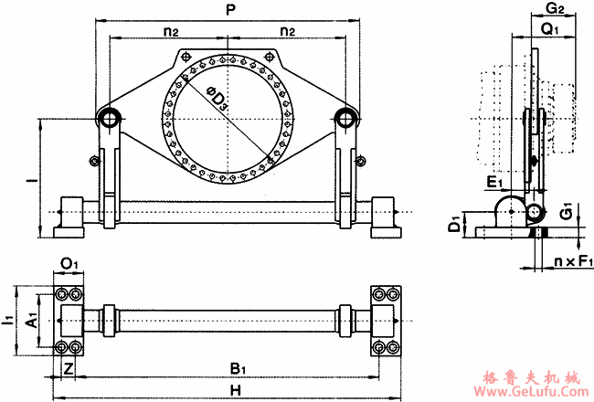 JP系列行星减速机附件、扭力轴支撑架(图2)