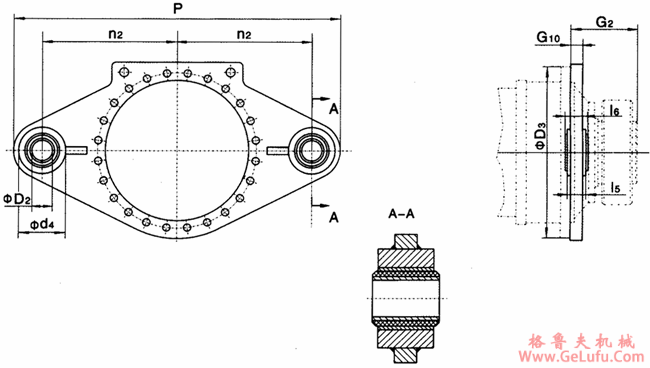 JP系列行星减速机附件、带橡胶衬套的两侧扭矩支撑臂(图2)