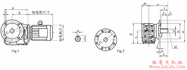 JTKF37-JTKF107法兰安装式斜齿轮-锥齿轮减速电机外形安装尺寸(图2) JTKF37-JTKF107法兰安装式斜齿轮-锥齿轮减速电机外形安装尺寸(图2)