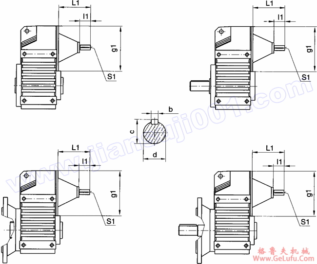 WF系列平行轴斜齿轮减速机安装尺寸(WFS37-WFS157)(图2) WF系列平行轴斜齿轮减速机安装尺寸(WFS37-WFS157)(图2)