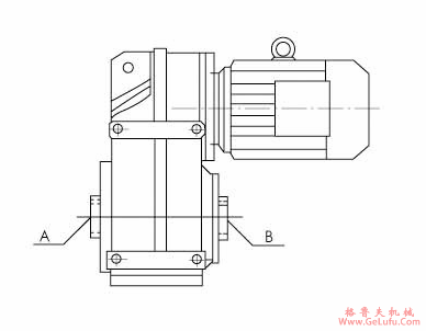 EWF系列平行轴斜齿轮减速机安装方位表示方法(图4)