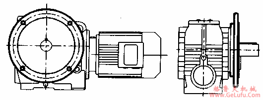 MN系列圆柱蜗杆减速机的结构形式(图3)