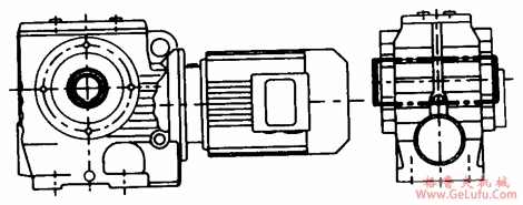 MN系列圆柱蜗杆减速机的结构形式(图5)