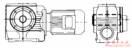MN系列圆柱蜗杆减速机的结构形式2(图3)