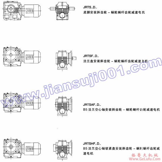 JRTS斜齿轮――蜗轮蜗杆减速电机设计方案(图2)