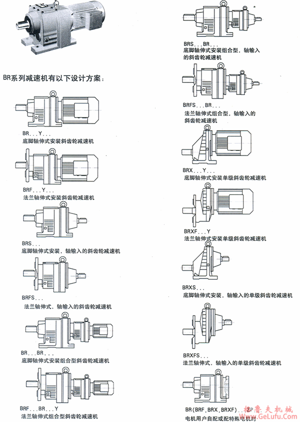 BR系列斜齿轮硬齿面减速机设计方案(JB/T6447-92)(图2)