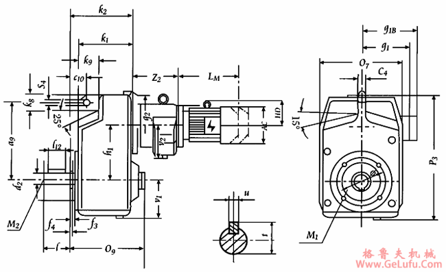 YCPJ160+VU2-YCPJ290+VU8 轴伸式加附加级联接安装及外形尺寸(图2) YCPJ160+VU2-YCPJ290+VU8 轴伸式加附加级联接安装及外形尺寸(图2)