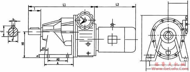 MBWY-CT陶机专用减速机外型及安装尺寸(图2)