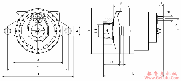 JLFD系列风力发电齿轮箱外形尺寸(图2)