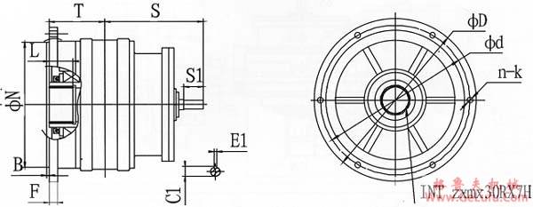 NWYK系列三环减速机尺寸图表(图2)