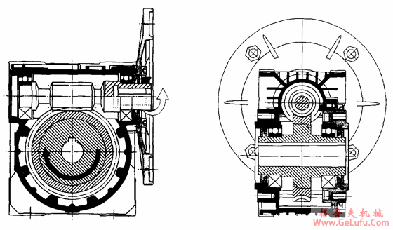 EWRV系列蜗轮蜗杆减速机概述及结构图(图2)