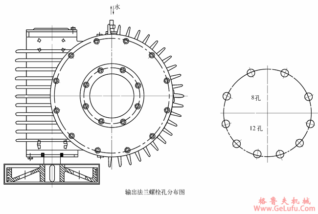 QW100、QW125、QW160、QW200、QW250、QW315、QW400、QW450、QW500、型平面二次包络环面蜗杆减速机主要参数及尺寸(图3)