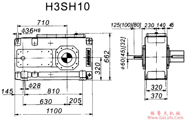 H3SH系列外型及安装尺寸图(图4)