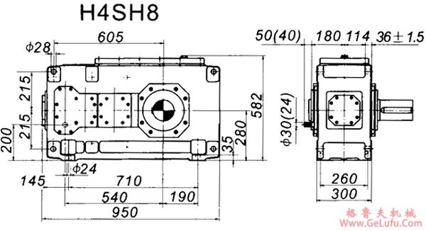 H4SH系列外型及安装尺寸图(图2)