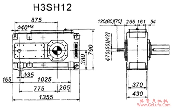 H3SH系列外型及安装尺寸图(图5)
