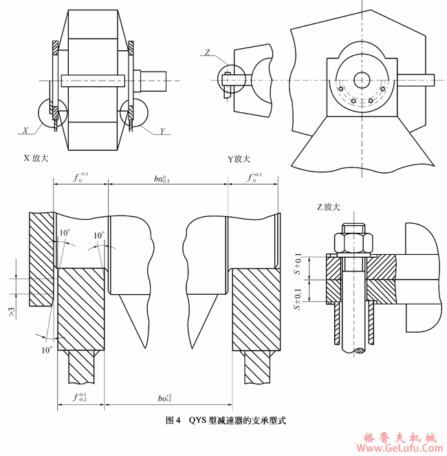 QY型起重机用硬齿面减速机安装型式(图3)