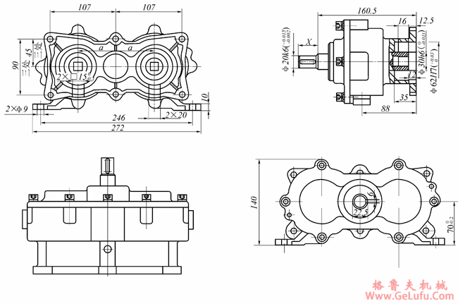 AJ48齿轮减速机 (图2) AJ48齿轮减速机 (图2)