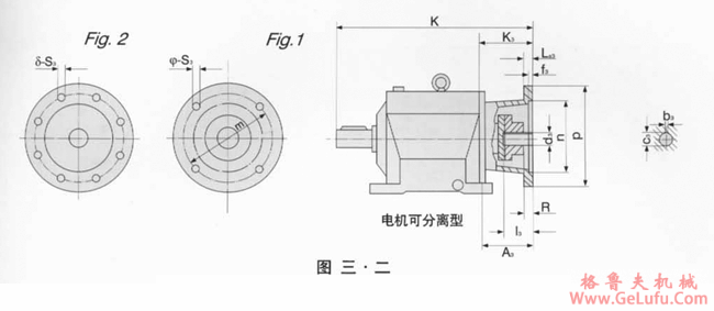 TA-L、TA-S型齿轮减速机外形及安装尺寸(图3)