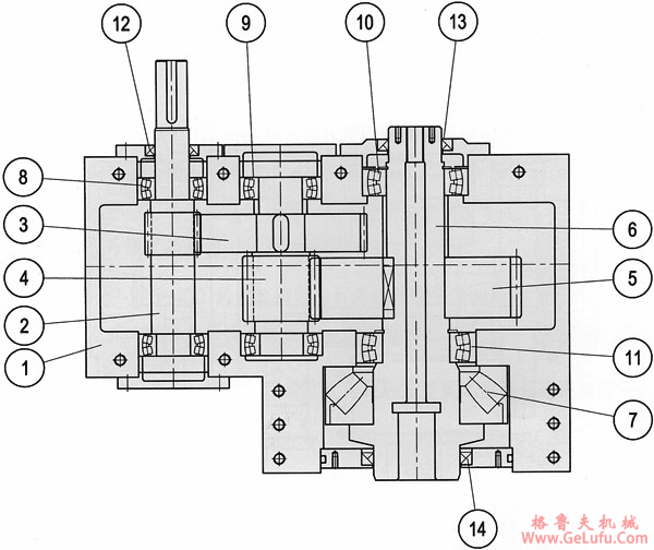 TEX型齿轮减速机结构简介(图2)