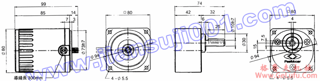 单相感应马达(出力25W-40W)(图2) 单相感应马达(出力25W-40W)(图2)