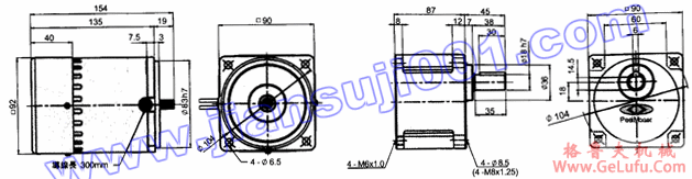三相感应马达(出力120W-150W)(图2) 三相感应马达(出力120W-150W)(图2)