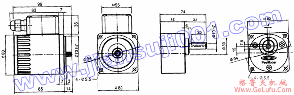 三相感应马达附接线盒(出力25W-40W)(图2) 三相感应马达附接线盒(出力25W-40W)(图2)
