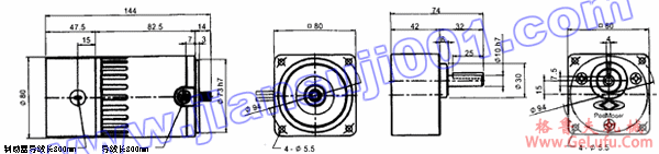 三相电磁刹车马达(出力25W-40W)(图2) 三相电磁刹车马达(出力25W-40W)(图2)
