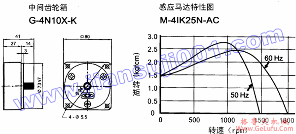 电磁离合制动感应马达(出力25W-40W)(图4) 电磁离合制动感应马达(出力25W-40W)(图4)