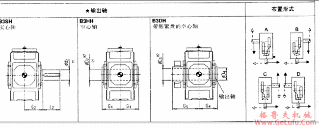 B3.H型直交轴齿轮箱三级传动卧式安装(图3)