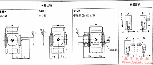 B4.H型直交轴齿轮箱四级传动卧式安装(图3)