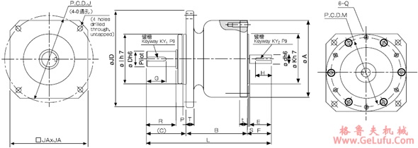 BRF系列法兰盘安装标准型球减速机(图4)