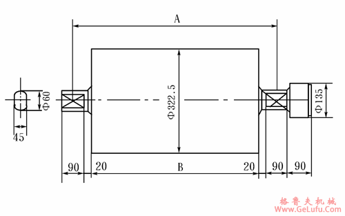 TJ型电动滚筒的技术规格参数（直径215～400mm）(图3)