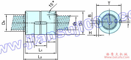 PRZS圆柱式单螺母安装尺寸(图3) PRZS圆柱式单螺母安装尺寸(图3)