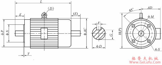 电机型号尺寸（MT）(图2)