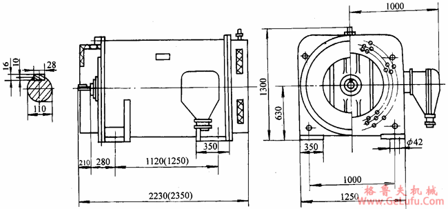 YA系列增安型中型高压三相异步电动机外形及安装尺寸(6kV或10kV)(图3) YA系列增安型中型高压三相异步电动机外形及安装尺寸(6kV或10kV)(图3)