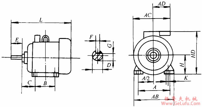 YB系列中型低压隔壁爆型三相异步电动机外形及安装尺寸(图2) YB系列中型低压隔壁爆型三相异步电动机外形及安装尺寸(图2)