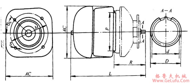 PK系列锥形转子制动三相异步电动机参数、尺寸(图2) PK系列锥形转子制动三相异步电动机参数、尺寸(图2)
