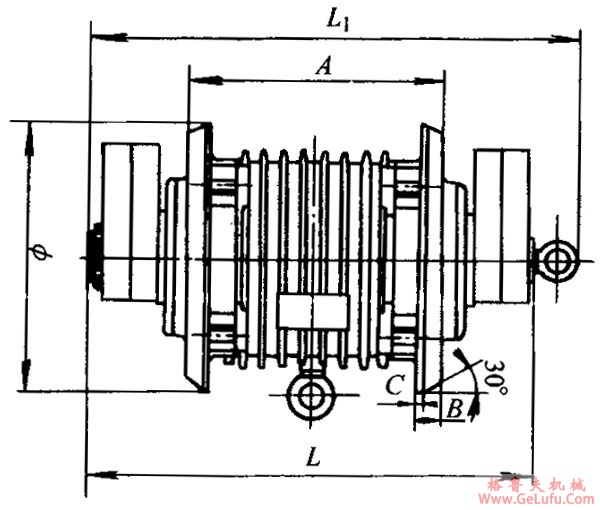 YZL系列立式振动电动机外形及安装尺寸 (图2)