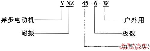 YNZ系列振动装锤用耐振三相异步电动机概述及结构简介(图2)