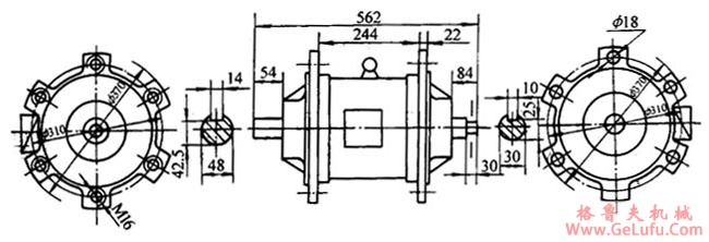 YSP系列抛光专用异步电动机外形尺寸 (图3)