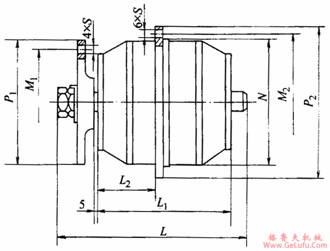 YDW系列低噪声外转子三相异电动机外形尺寸(图3) YDW系列低噪声外转子三相异电动机外形尺寸(图3)