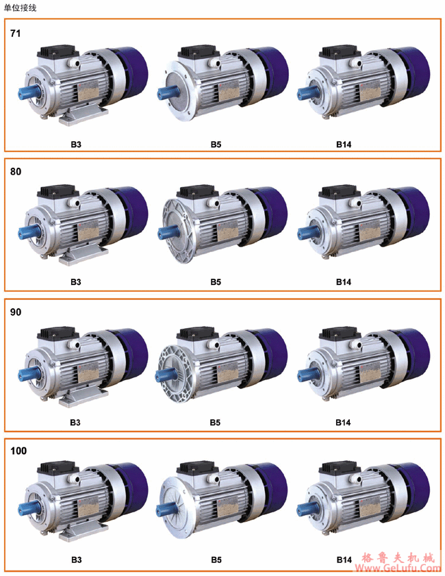 WYEJA系列制动电动机单位接线及双位接线 (图3)