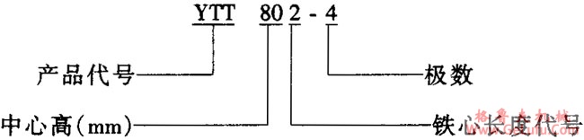 YTT型电缆卷筒三相异步电动机特点参数(图2)