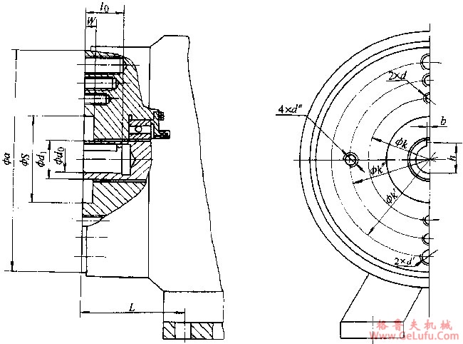 YYB系列油泵专用三相异步电动机外形及安装尺寸(图2) YYB系列油泵专用三相异步电动机外形及安装尺寸(图2)